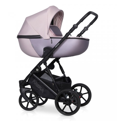 Riko Nesa - wózek wielofunkcyjny, zestaw 2w1 z opcją 3w1 i 4w1 | Pearl Pink